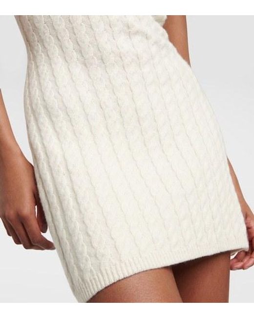 Magda Butrym Natural Strapless Mini Dress