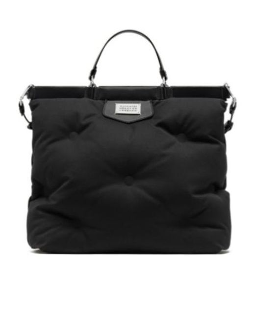 Maison Margiela Black Glam Slam Quilted Tote Bag