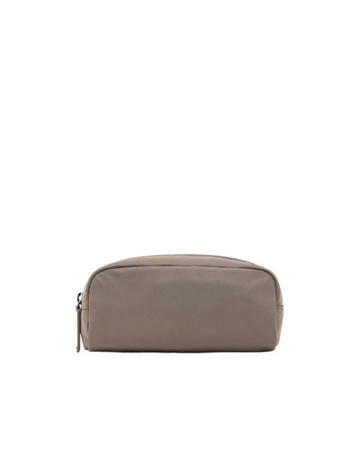 Emporio Armani Gray Sustainability Toiletry Bag for men