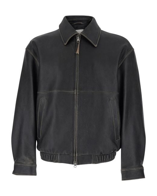 DUNST Black Brushed Zip Drizzler Jacket