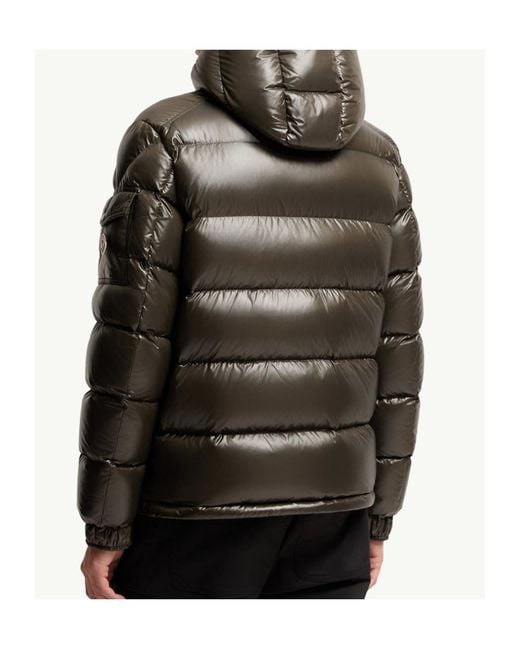 Moncler Green Maya Hooded Short Down Jacket for men