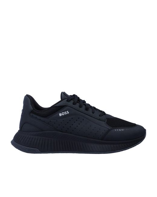 Boss Blue Meshpanelled Trainer for men