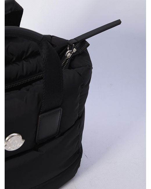 Moncler Black Logo Patch Padded Tote Bag