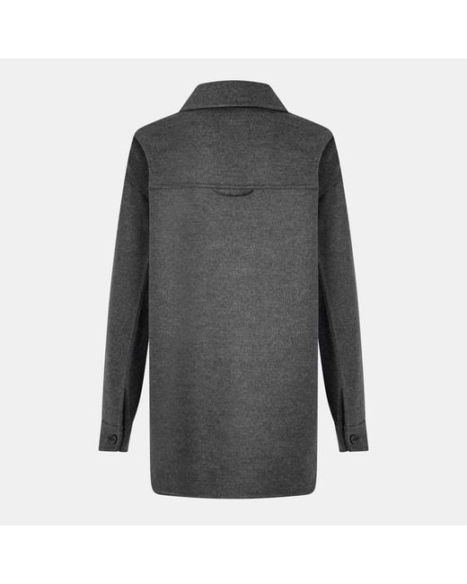 Prada Gray Wool And Cashmere Blended Coat
