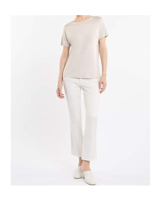 Fay White Classic Fit Casual Top