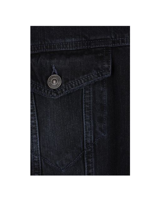 Balenciaga Blue Faded Denim Jacket for men