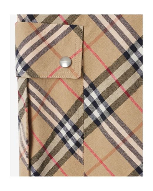 Burberry Natural Check Cargo Trousers for men