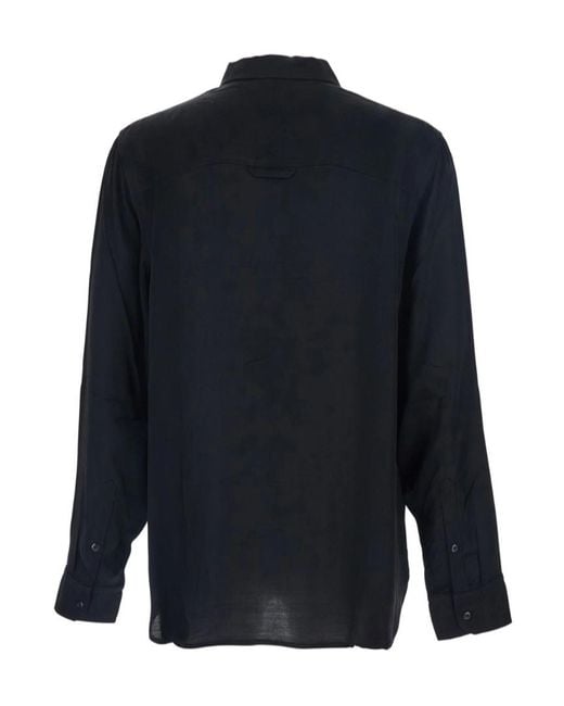 Won Hundred Blue Classic Collar Shirt for men