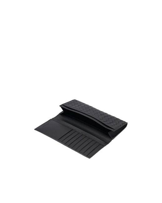 Bottega Veneta Black Folding Wallet for men