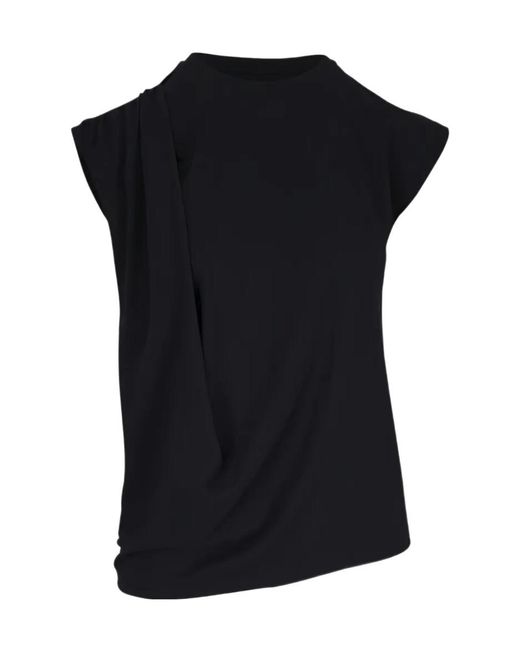 Vince Black Draped Knit Vest