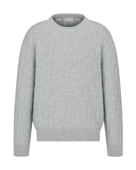 Dior Gray Oblique Sweater for men