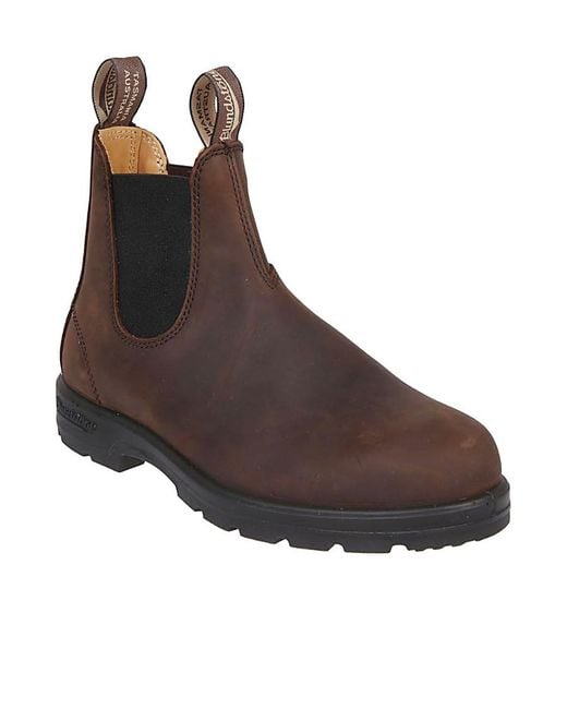 Blundstone Brown Stitching Details Short Boots for men