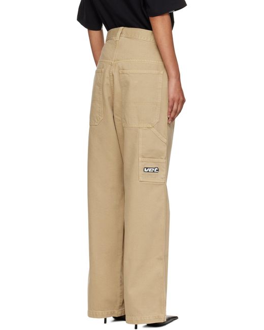 Vetements Natural Cotton Jeans