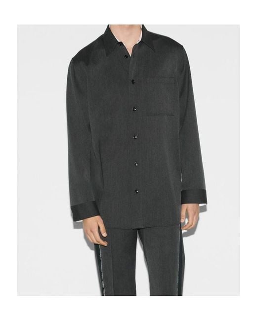 Gucci Black Drop Shoulder Shirt for men