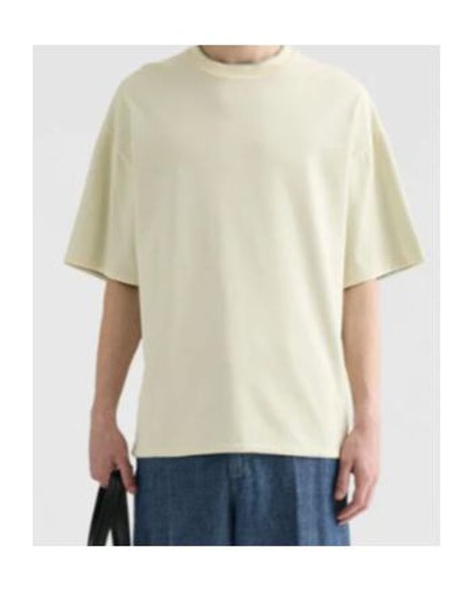 Jil Sander White Double Layer Crewneck T-Shirt for men