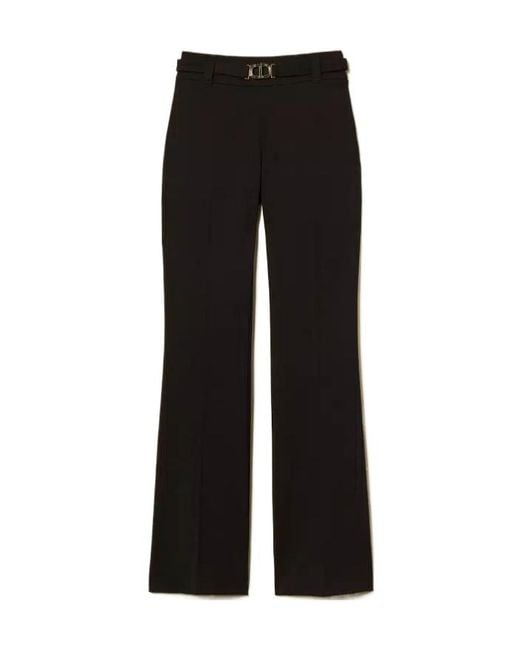 Twinset Black Knitted Trousers