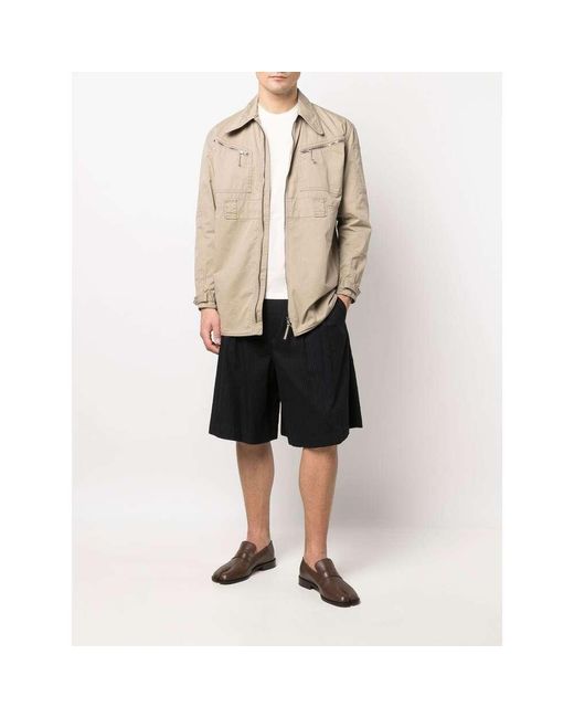 Maison Margiela Natural Long-Sleeved Single-Breasted Blazer for men