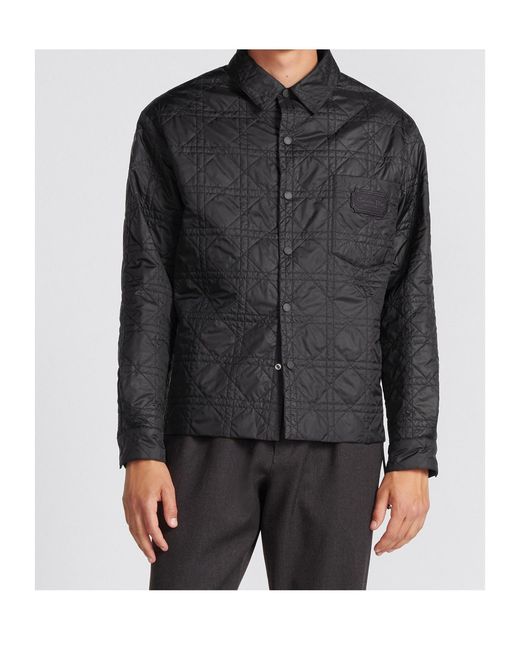 Dior Gray Homme Logo Patch Long-Sleeved Jacket for men