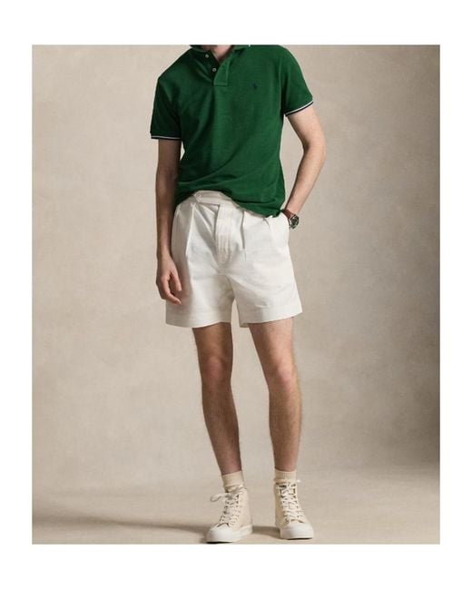 Polo Ralph Lauren Green Custom Slim Fit Mesh Polo Shirt for men