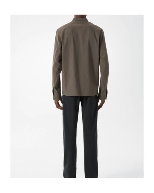 Veilance Gray Metry Shirt Ls for men