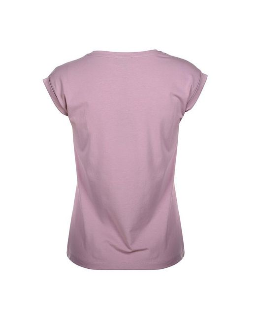 Emporio Armani Purple Short-Sleeved T-Shirt With Round Neck