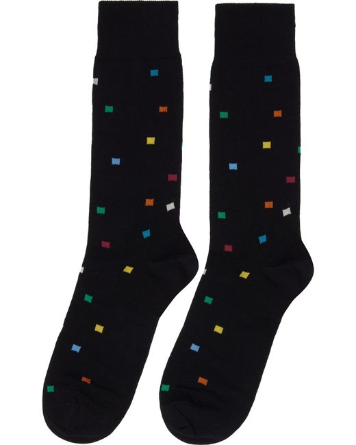 Paul Smith Black Three Pairs Of Signaure Mid-Calf Socks for men