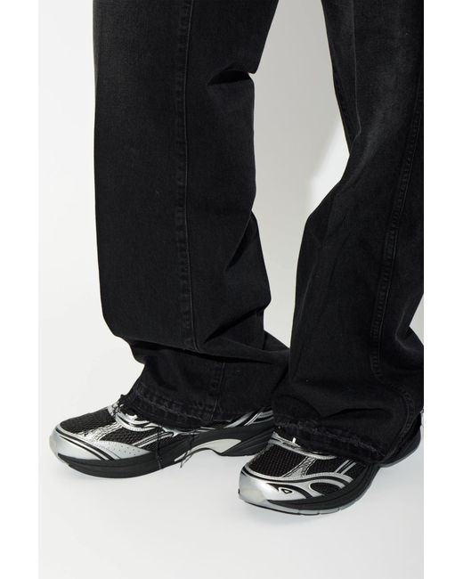 Amiri Black Lace-Up Sneakers for men
