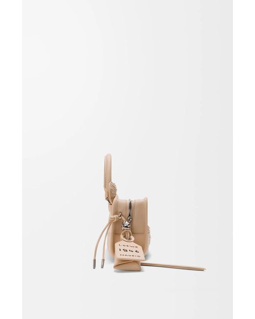 Loewe Natural Mini Lion Fringed Cut Amazona 180 Shoulder Bag