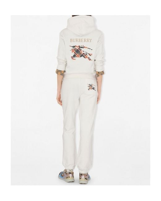 Burberry White Elasticated Waist Pants