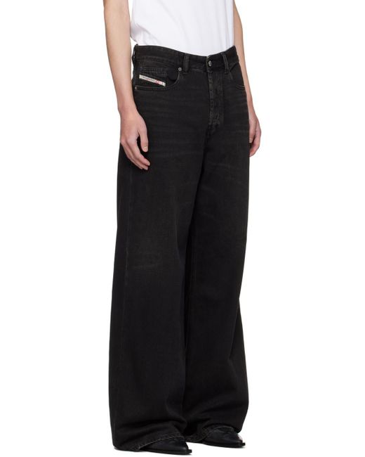 DIESEL Black D-Rise Jeans for men