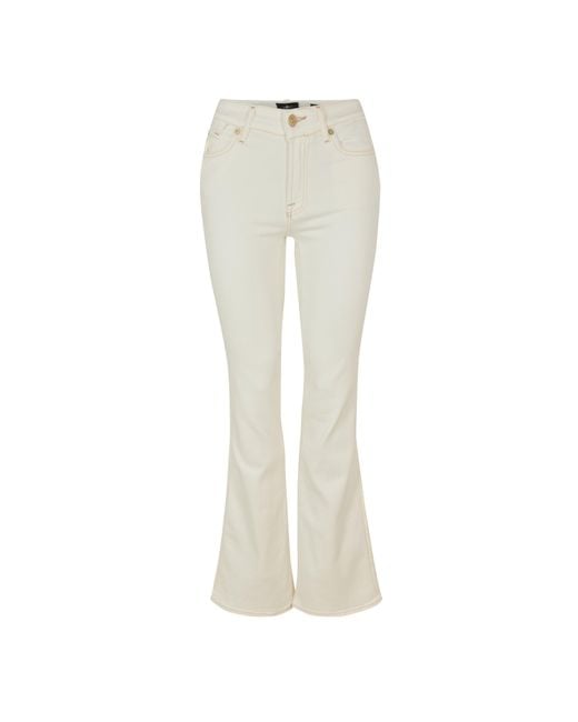 7 For All Mankind Natural Bootcut Jeans