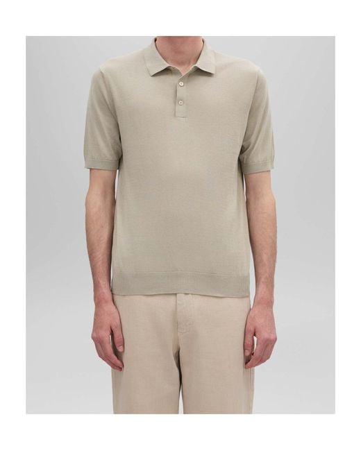 Aspesi White Cotton Polo Shirt for men