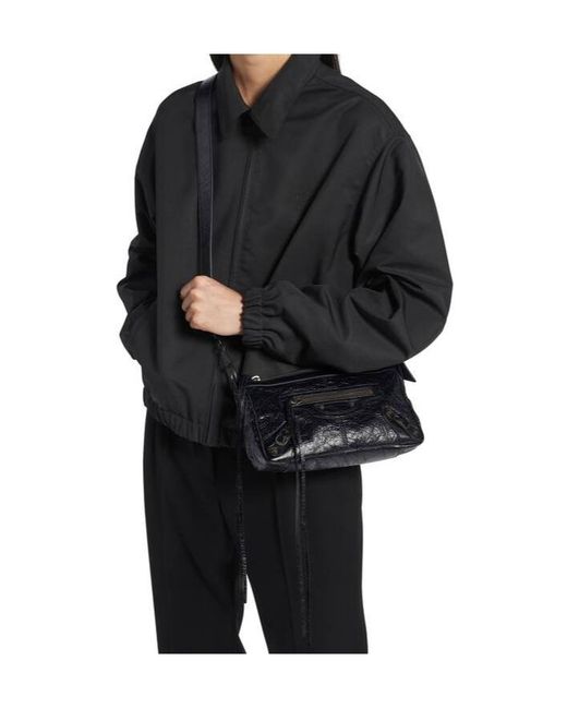 Balenciaga Black Le City Moto Mini Shoulder Bag