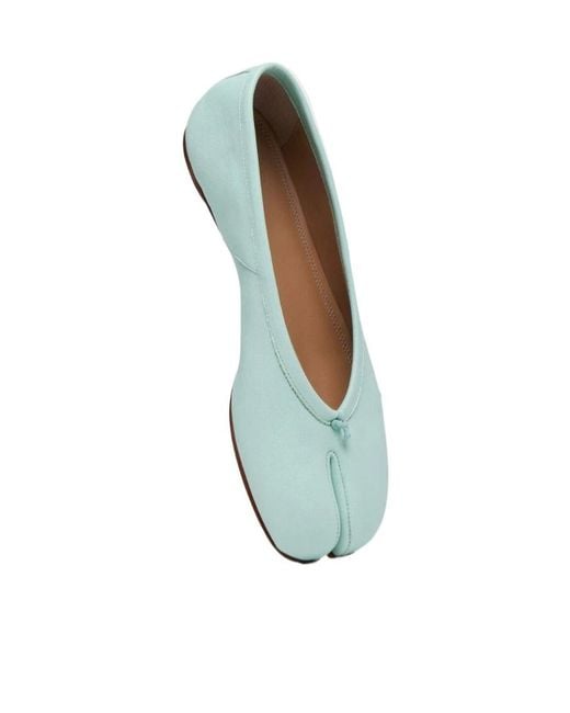 Maison Margiela Green Tabi Ballerina