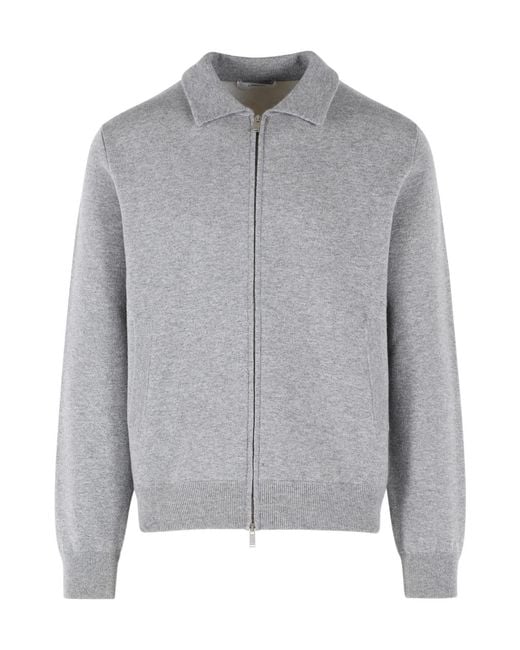 Lardini Gray Long-Sleeve Casual Jacket for men