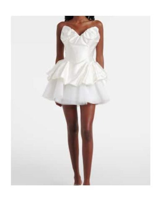 Vivienne Westwood White Bridal Raven Peplum Satin Corset