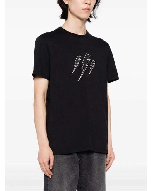 Neil Barrett Black Short-Sleeved T-Shirt for men