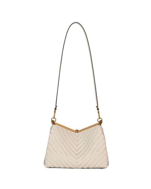 Etro Natural Vela Braided Shoulder Bag
