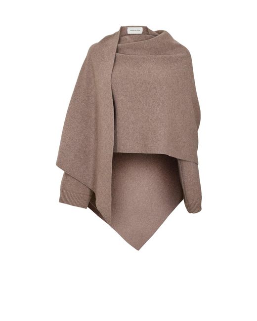 Magda Butrym Brown Knitted Shawl