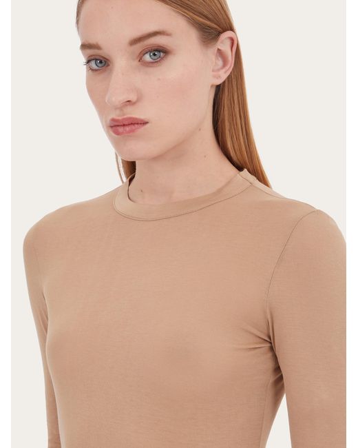 Ferragamo Brown Long Sleeved T-Shirt