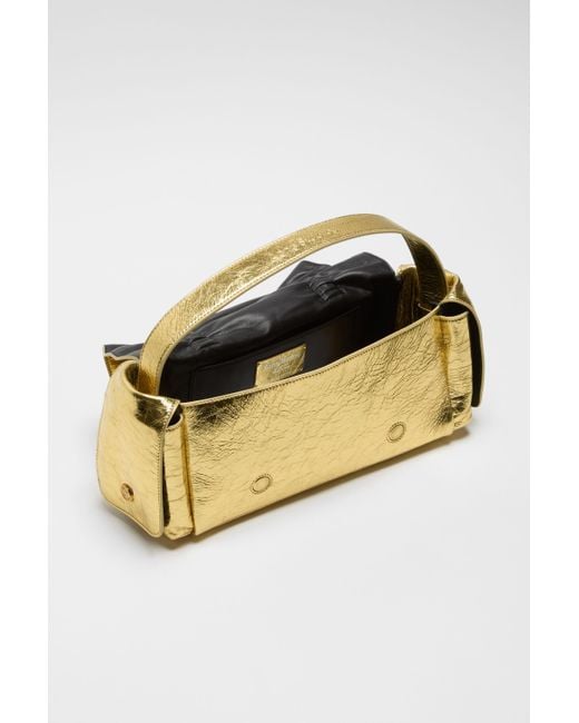Acne Multipocket Metallic Shoulder Bag