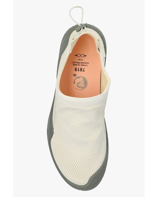 Stone Island White Shadow Project Slip-On Sneakers for men
