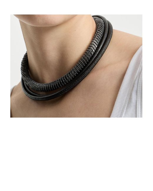 Brunello Cucinelli Metallic Adjustable Necklace