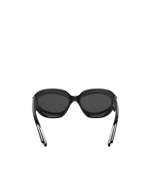 Balenciaga Black Eyewear Superbusy Round-Frame Sunglasses