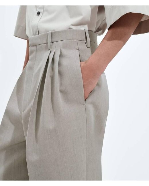 Bottega Veneta Gray Tapered Leg Trousers for men