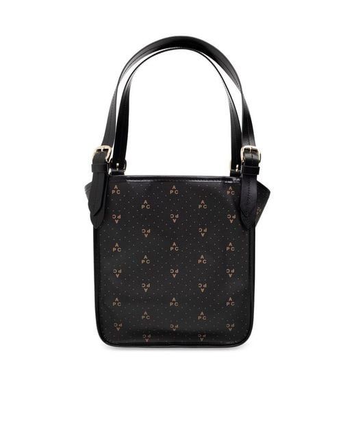 A.P.C. Black Poppy Small Tote Bag