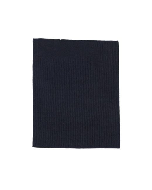 Maison Margiela Blue Solid-Color Wool Scarf