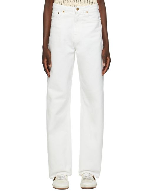 Golden Goose Deluxe Brand White Wide-Leg Jeans