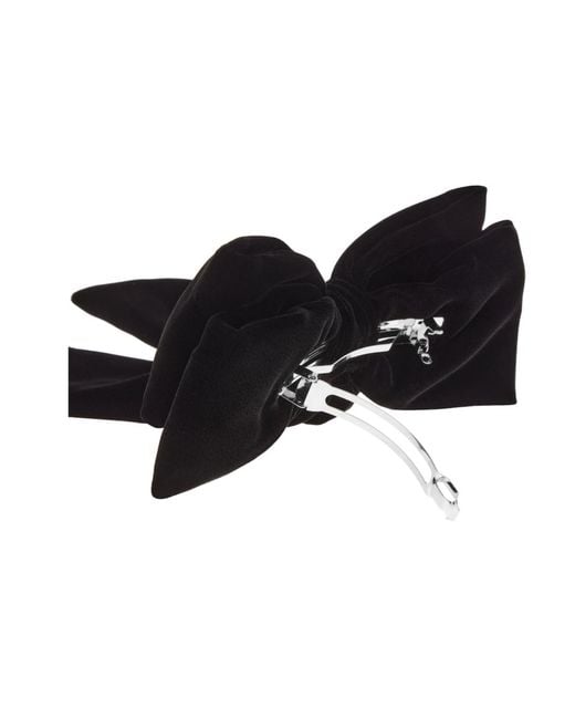 Balenciaga Black Bow Detailed Hair Clip