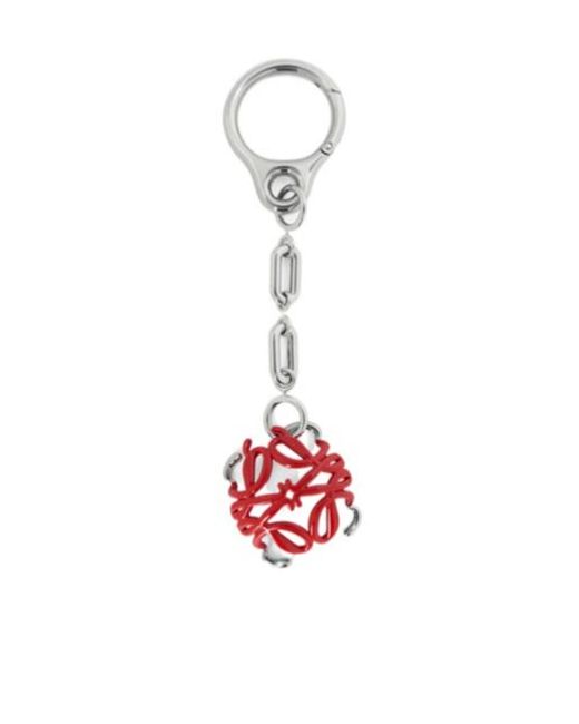 Loewe White Scarabee Anagram Bag Charm